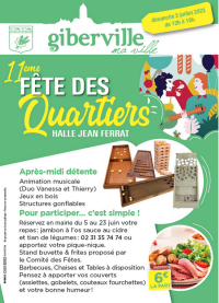  FÊTE DES QUARTIERS réservation repas