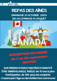 INSCRIPTION REPAS DES AÎNÉS