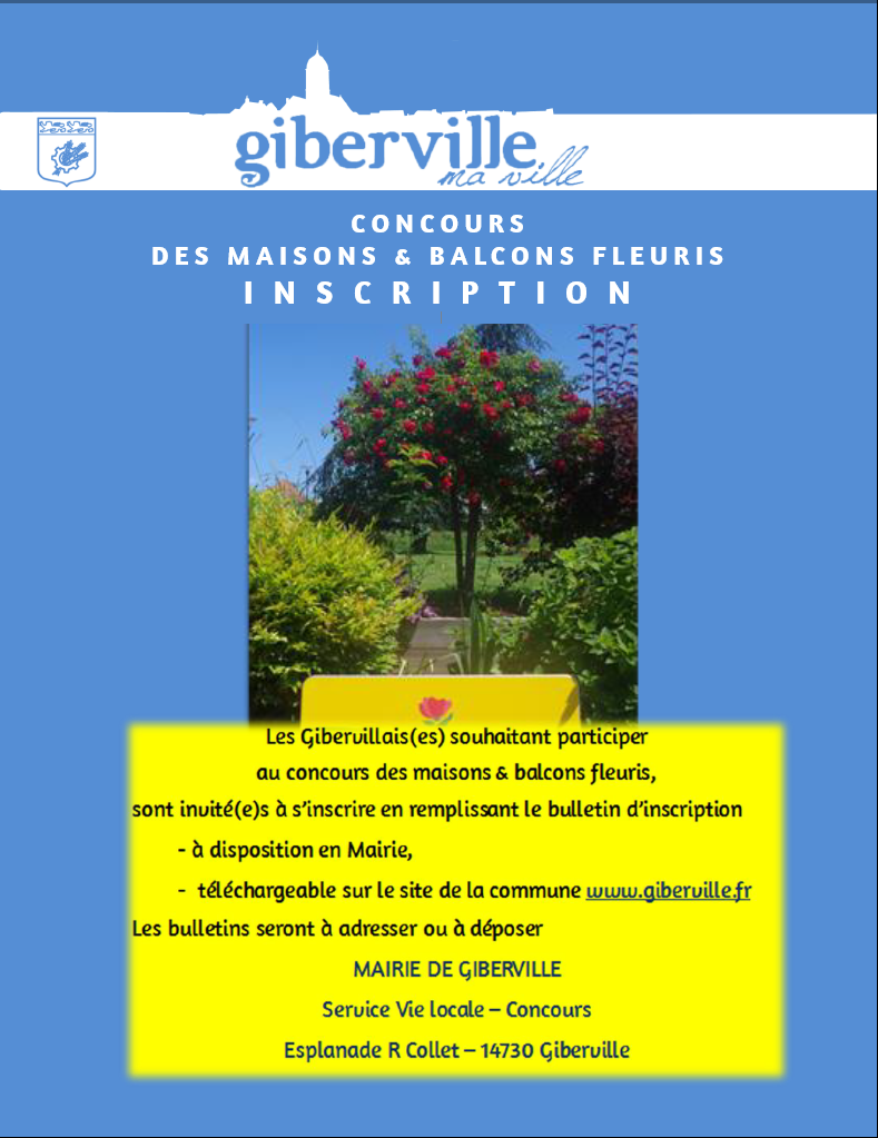 INSCRIPTION CONCOURS