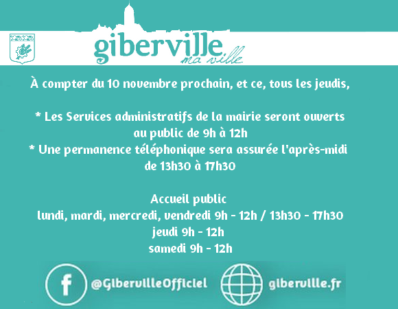 horaires mairie